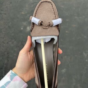 Lauren by Ralph Lauren; Brown Loafer flats; brand new: 7.5